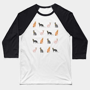 Egyption Cats Pattern Baseball T-Shirt